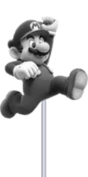 Metal Mario Statue