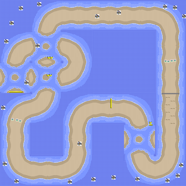 GBA cheep cheep island in SNES - Mario Kart PC