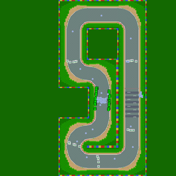 Luigi Raceway but...... a rain fall - Mario Kart PC