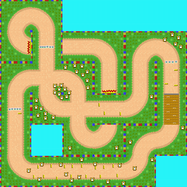Amped-Up GBA Riverside Park. - Mario Kart PC