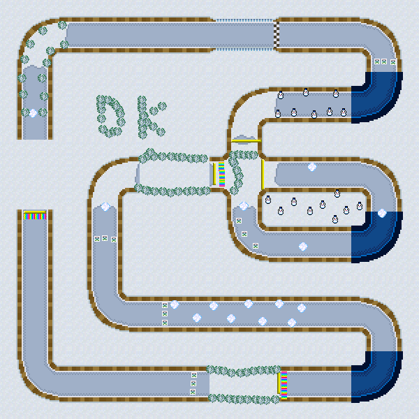 DK Snow Falls - Mario Kart PC