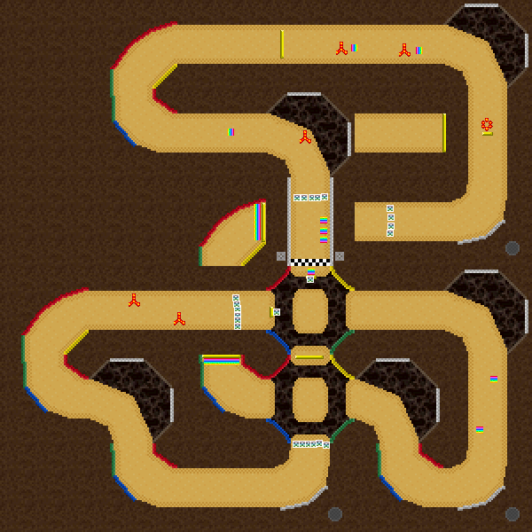 Firey ramp stadium - Mario Kart PC