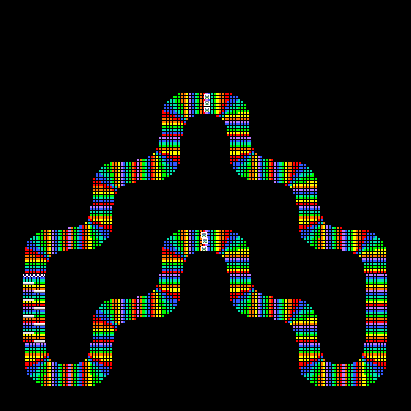 Rainbow-shaped road - Mario Kart PC