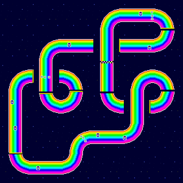 Rainbow Road - Mario Kart PC