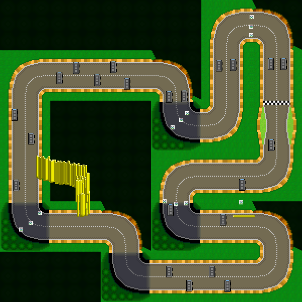 Ds corniche champignon - Mario Kart PC