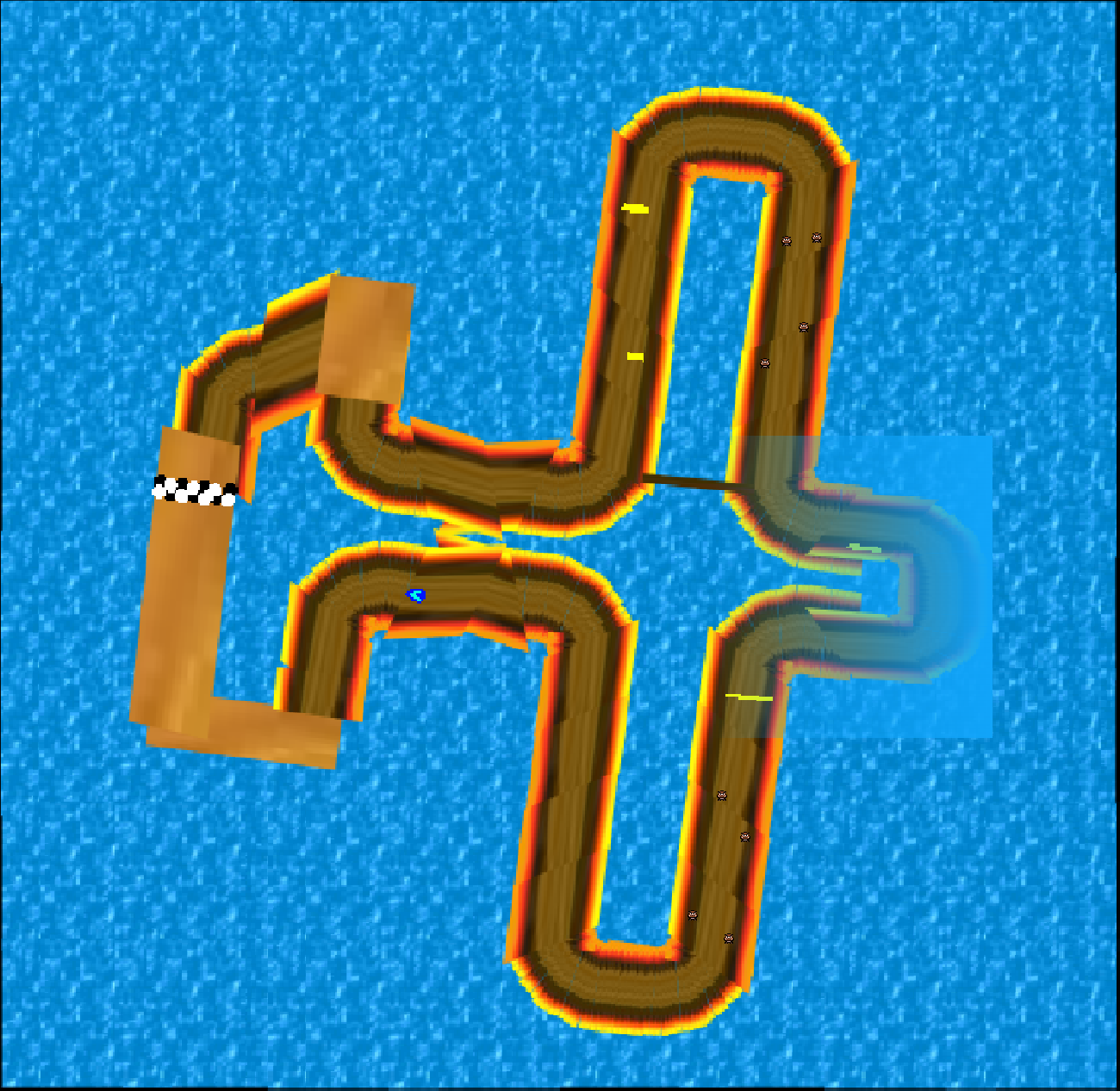 Ss1 lava pit Mario Kart PC