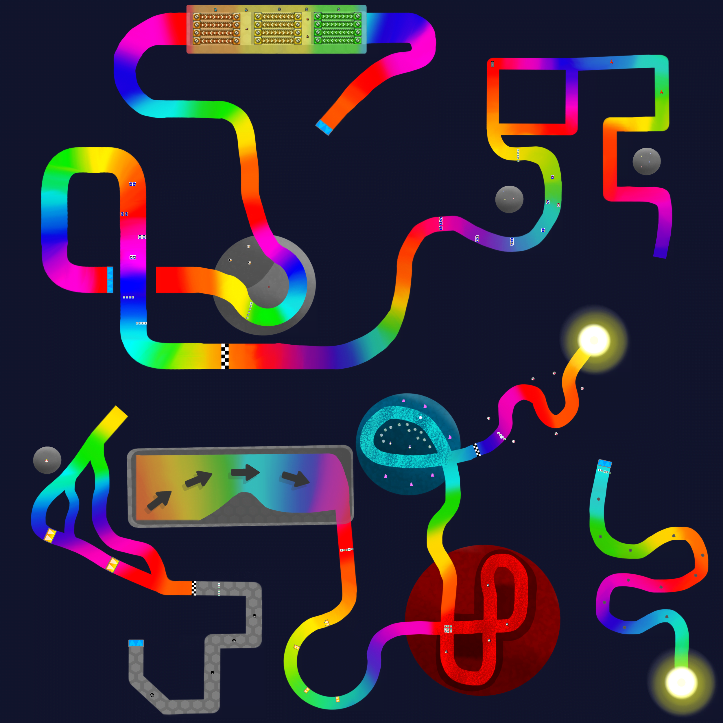 Rainbow Road - Mario Kart PC