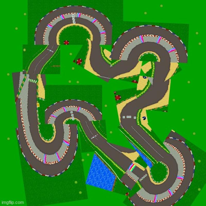 GCN Luigi Circuit, But I Made It GBA Luigi Circuit. - Mario Kart PC