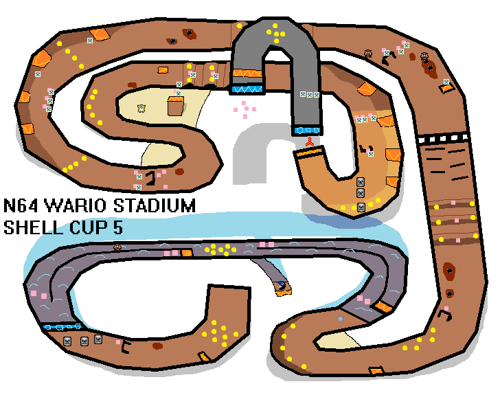 N64 Wario Stadium Remixed Mario Kart Pc 