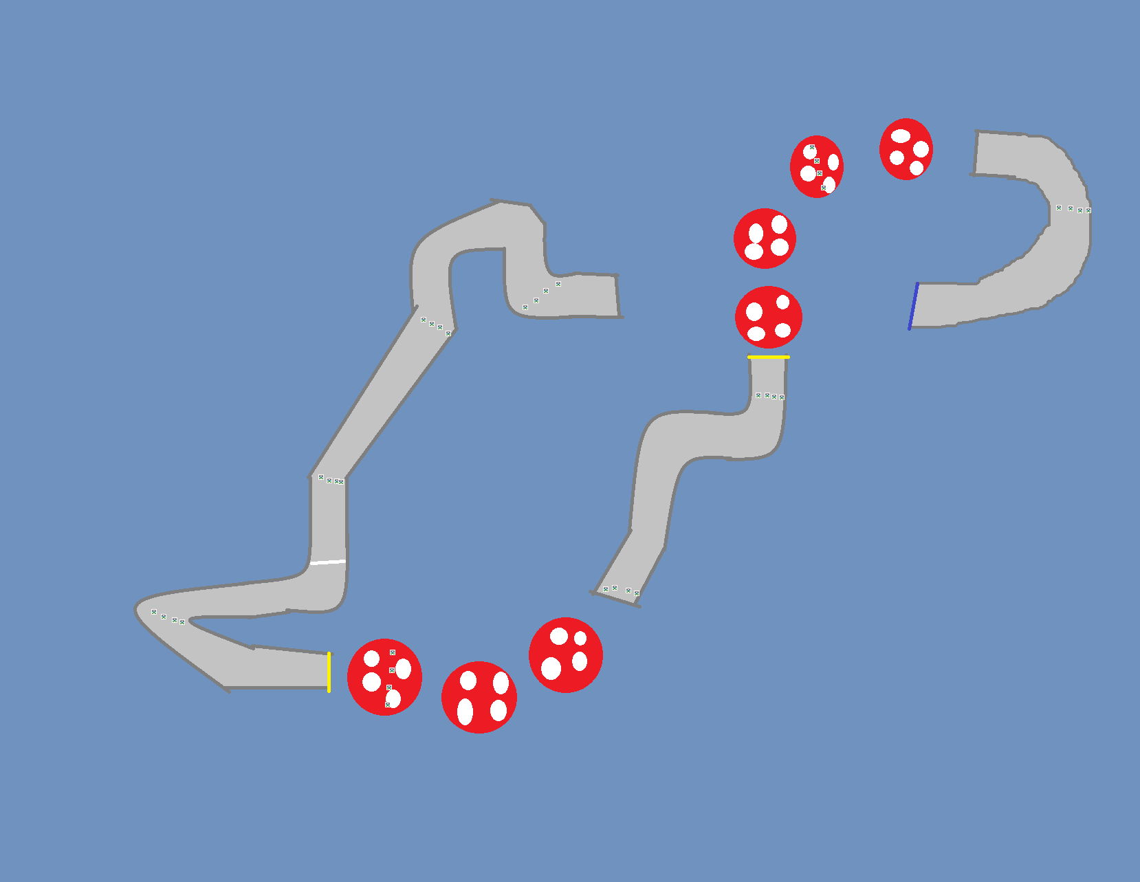 Aerial Mushrooms Mario Kart PC