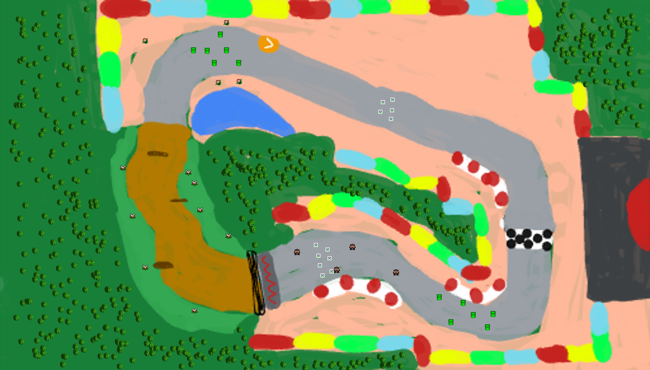 SNES Mario Circuit 1 Remastered R - Mario Kart PC