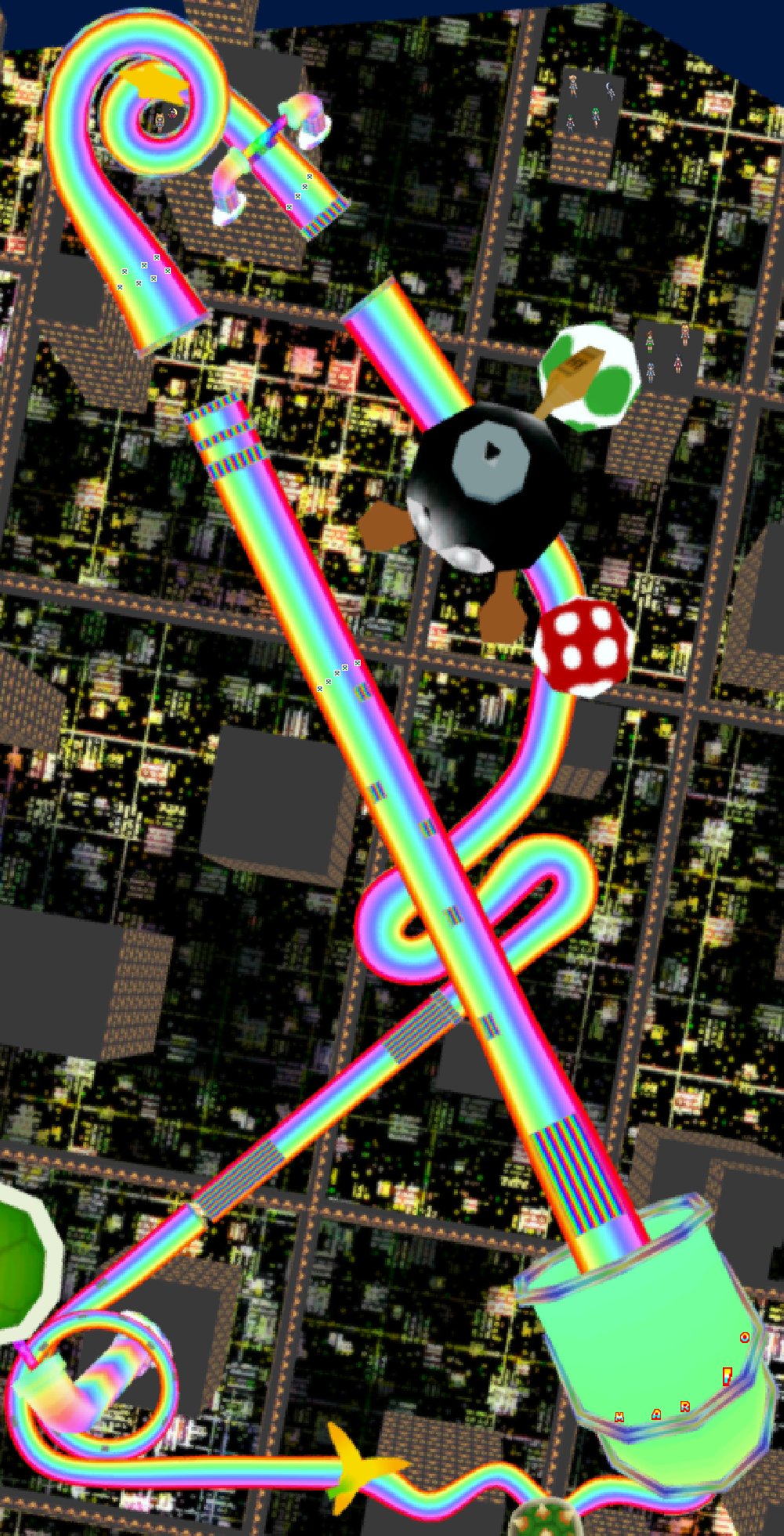 Rainbow Road - Mario Kart PC