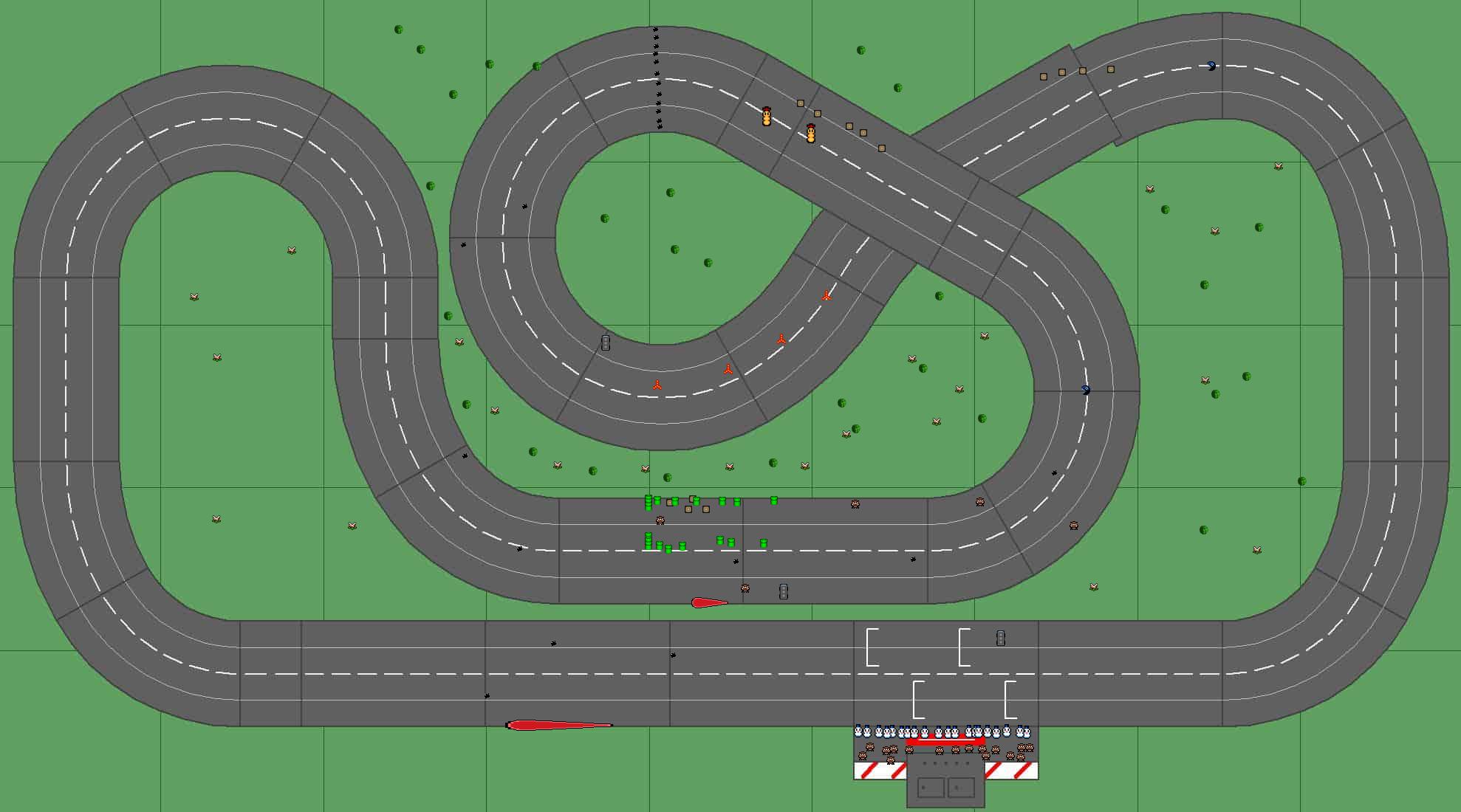 The beginner platform - Mario Kart PC
