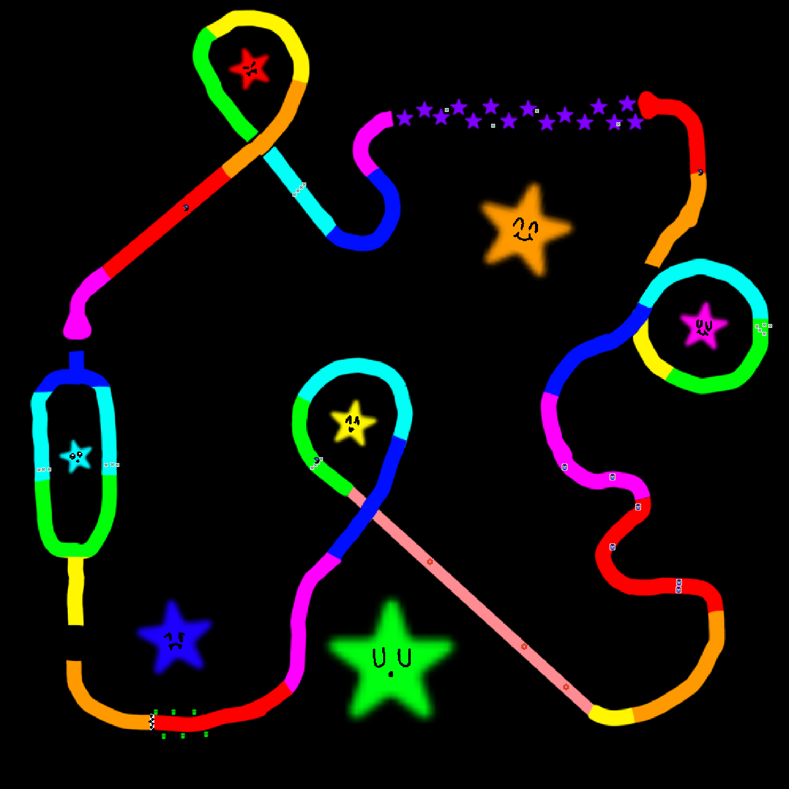 Rainbow road DX - Mario Kart PC