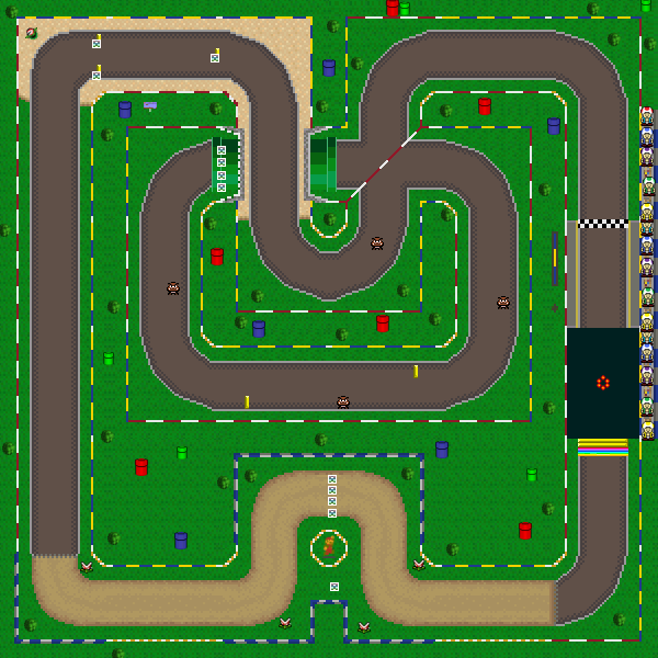Mario100 Raceway - Mario Kart PC