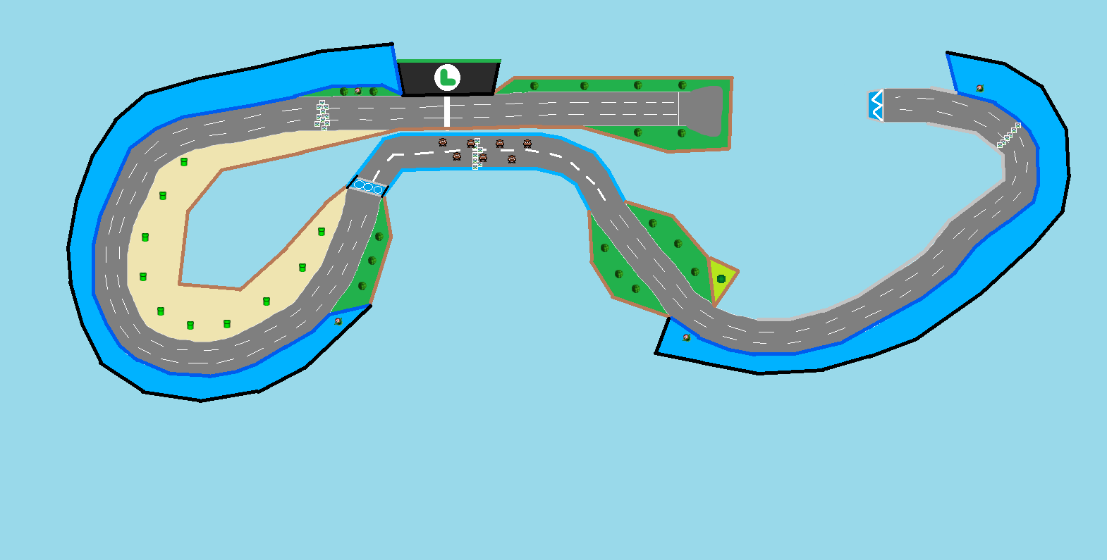 Luigi raceway - Mario Kart PC