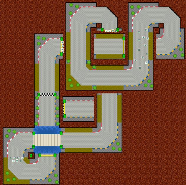 Delfino Street-Roof-Way - Mario Kart PC
