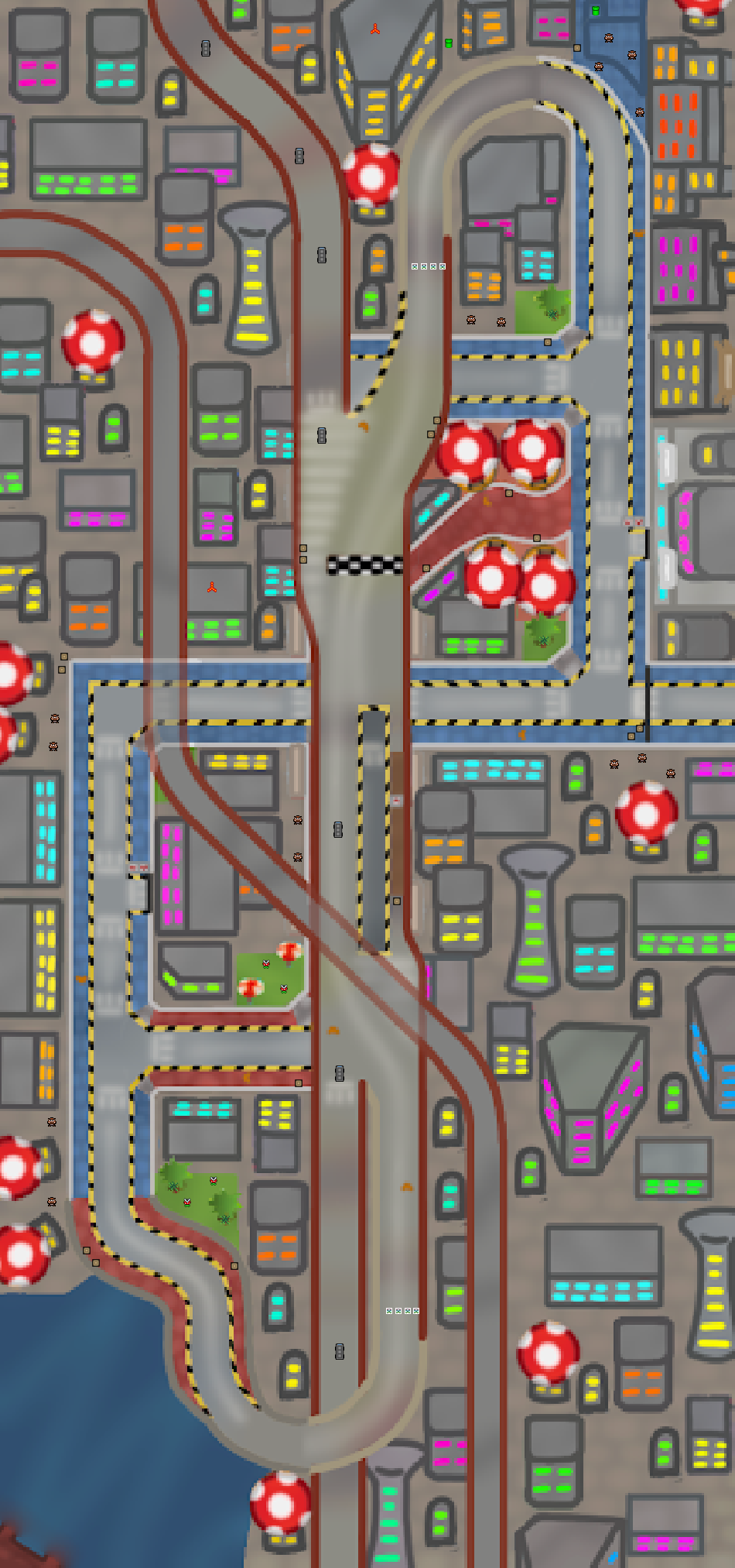 Mushroom City - Mario Kart PC