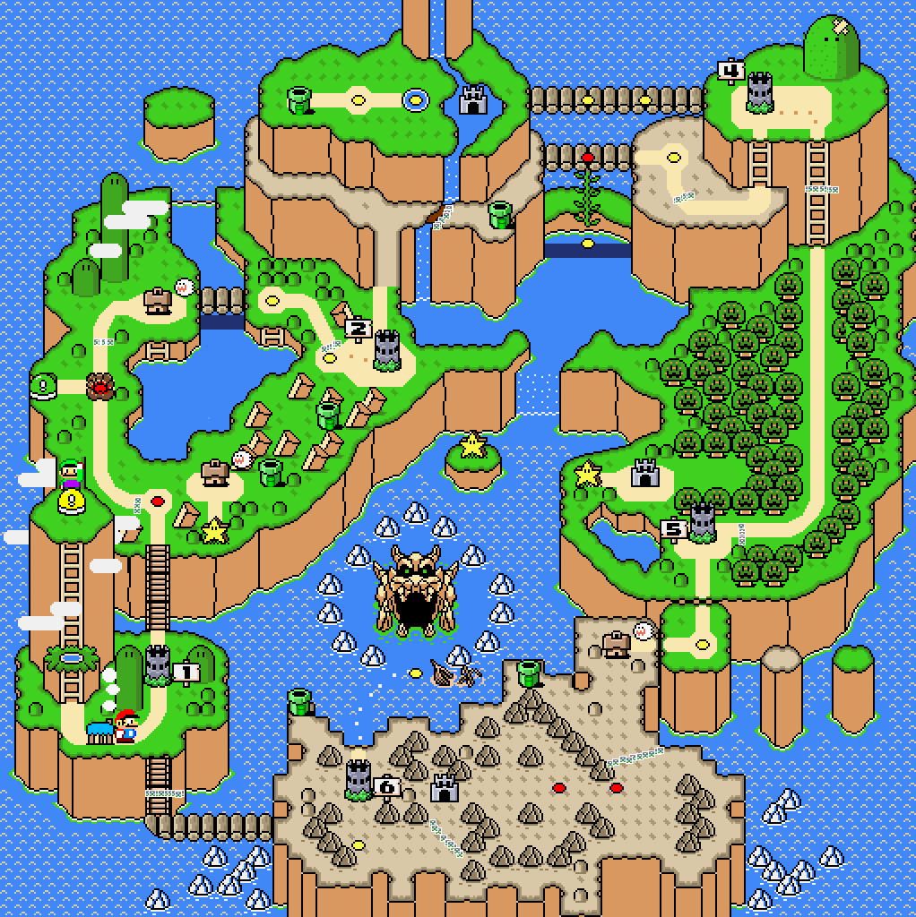 SMW Map Mario Kart PC