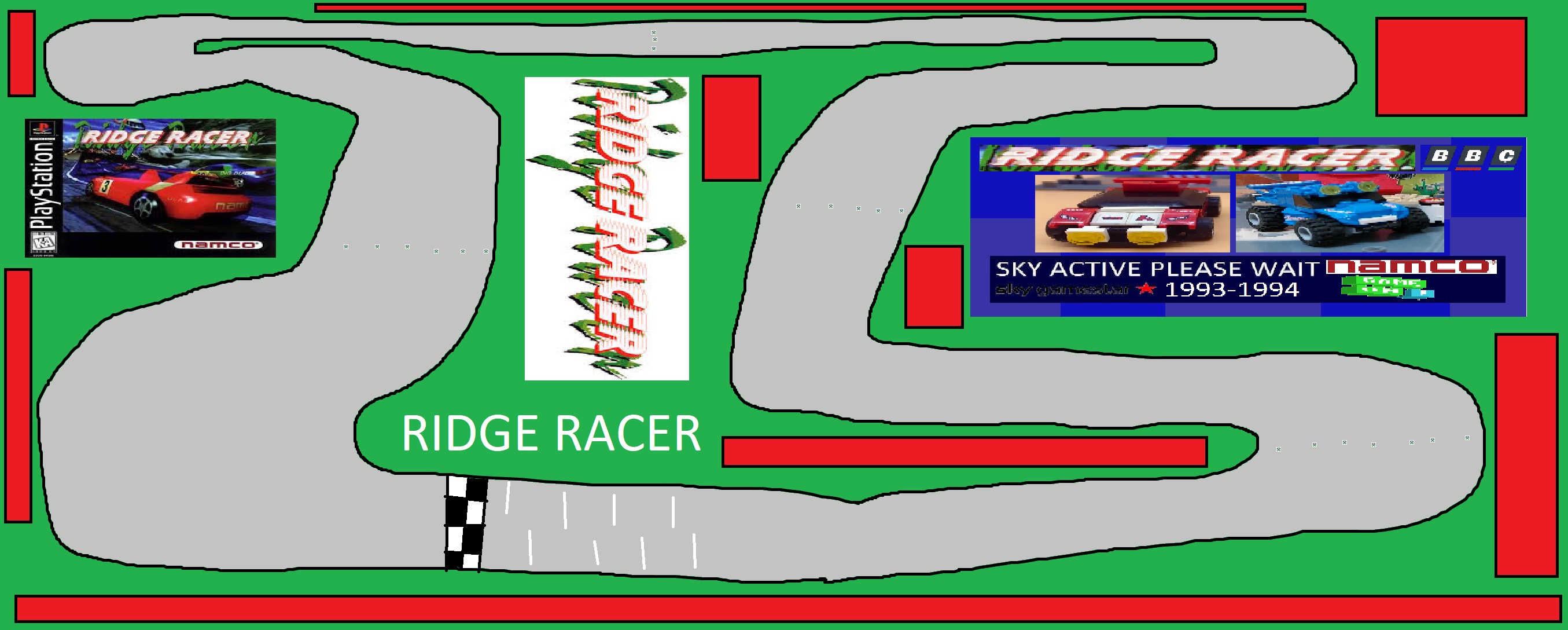 RIDGE RACER PS1 RACE - Mario Kart PC