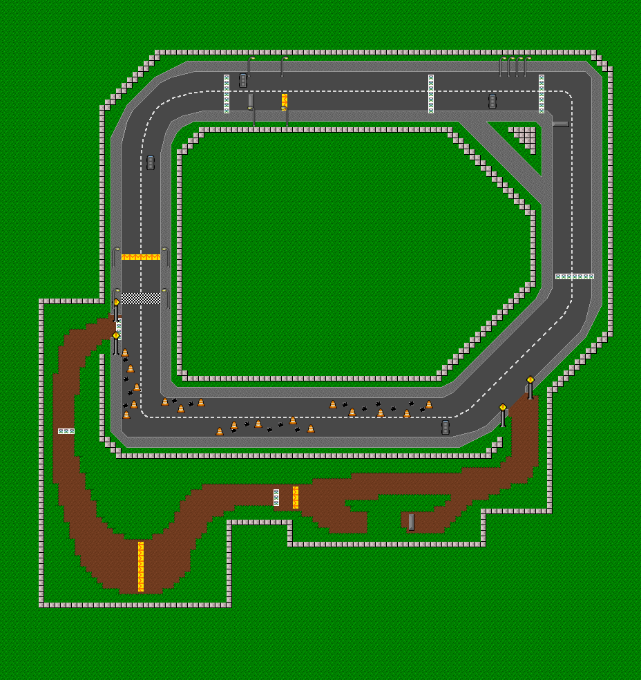 Midnight Raceway 1 - Mario Kart PC