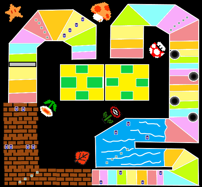 NES Rainbow Road - Mario Kart PC