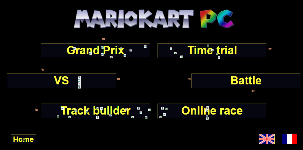 Title Screen - Mario Kart PC