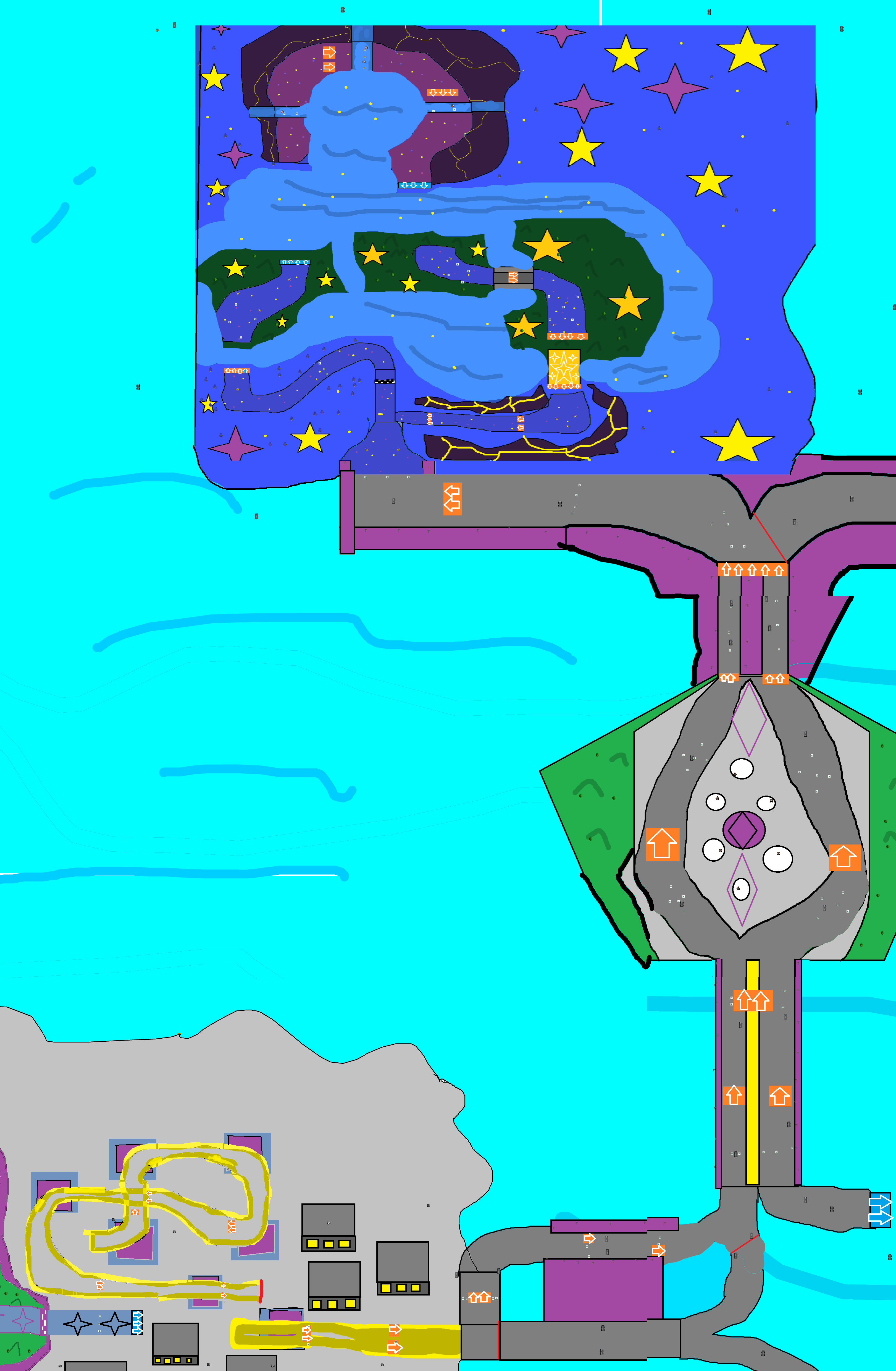 MKSL Synth City Speedway >> MKSPCS Stellar Garden - Mario Kart PC