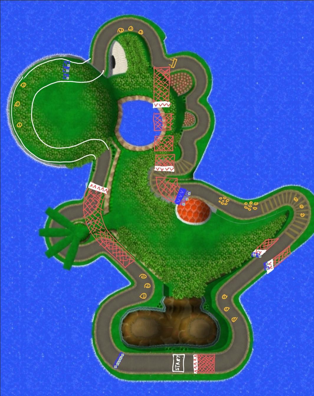 TOUR GCN yoshi circuit T - Mario Kart PC