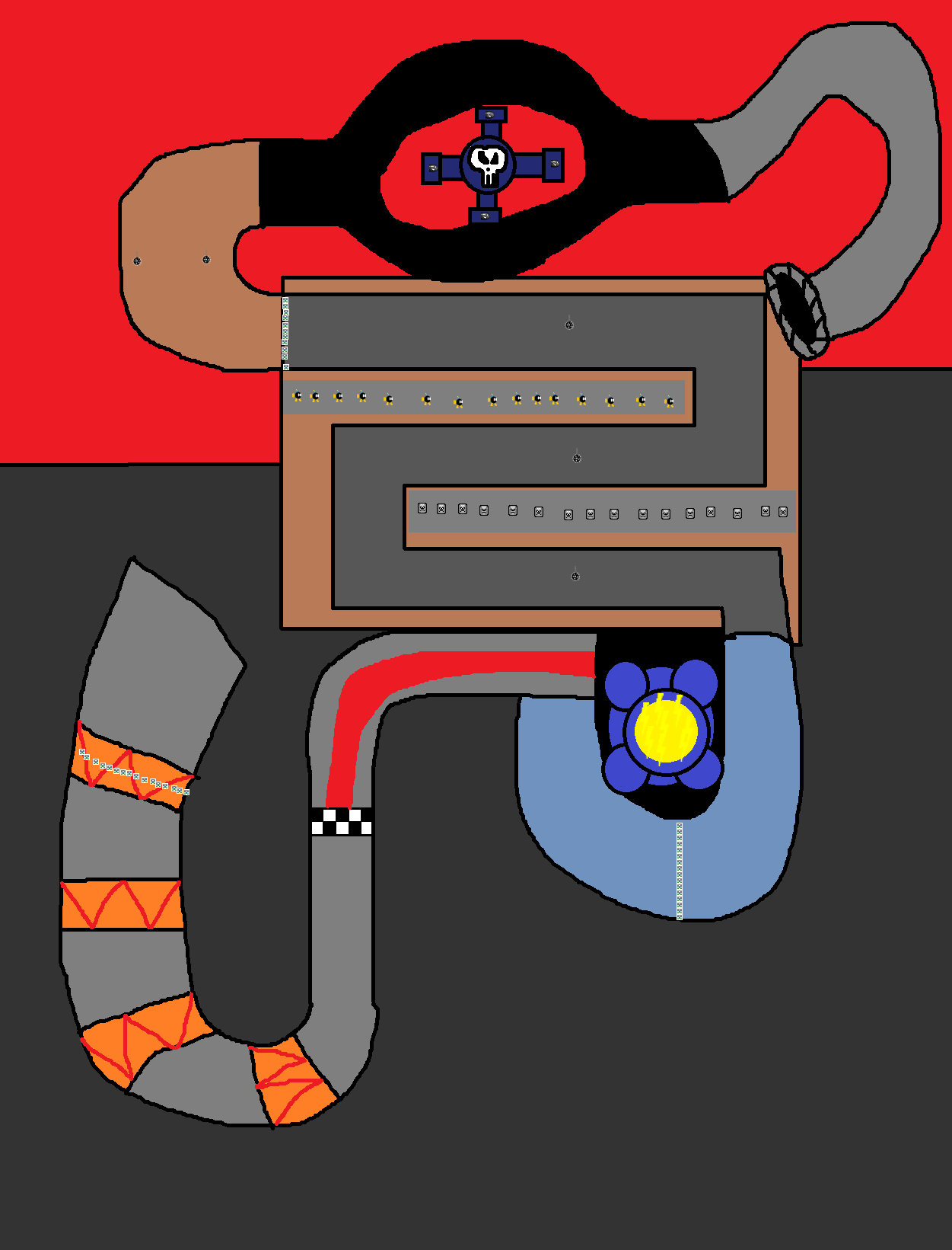 Bowser's Factory - Mario Kart PC