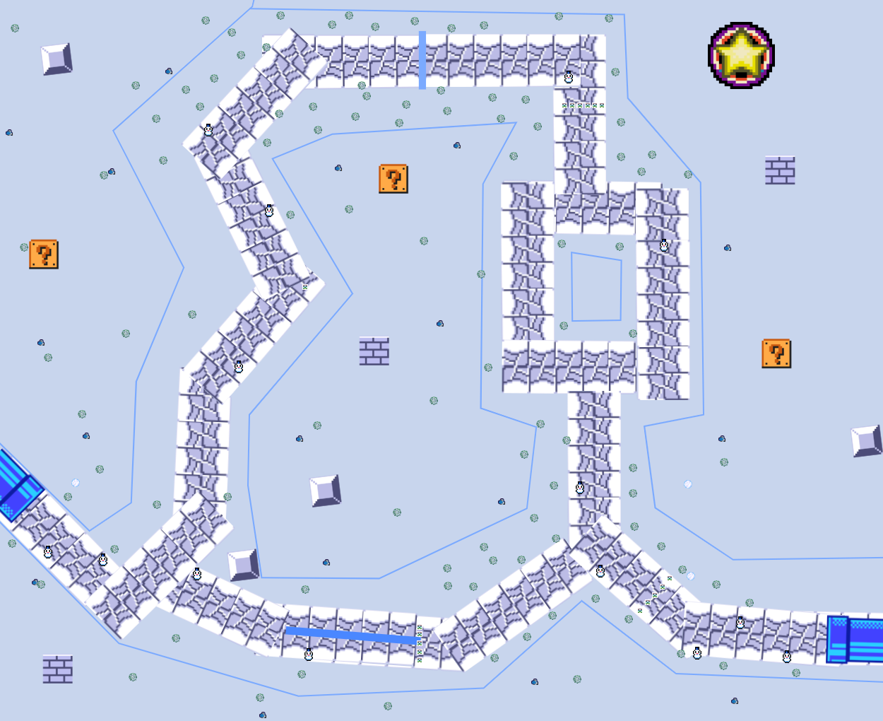 Roaming In The Snow - Mario Kart PC