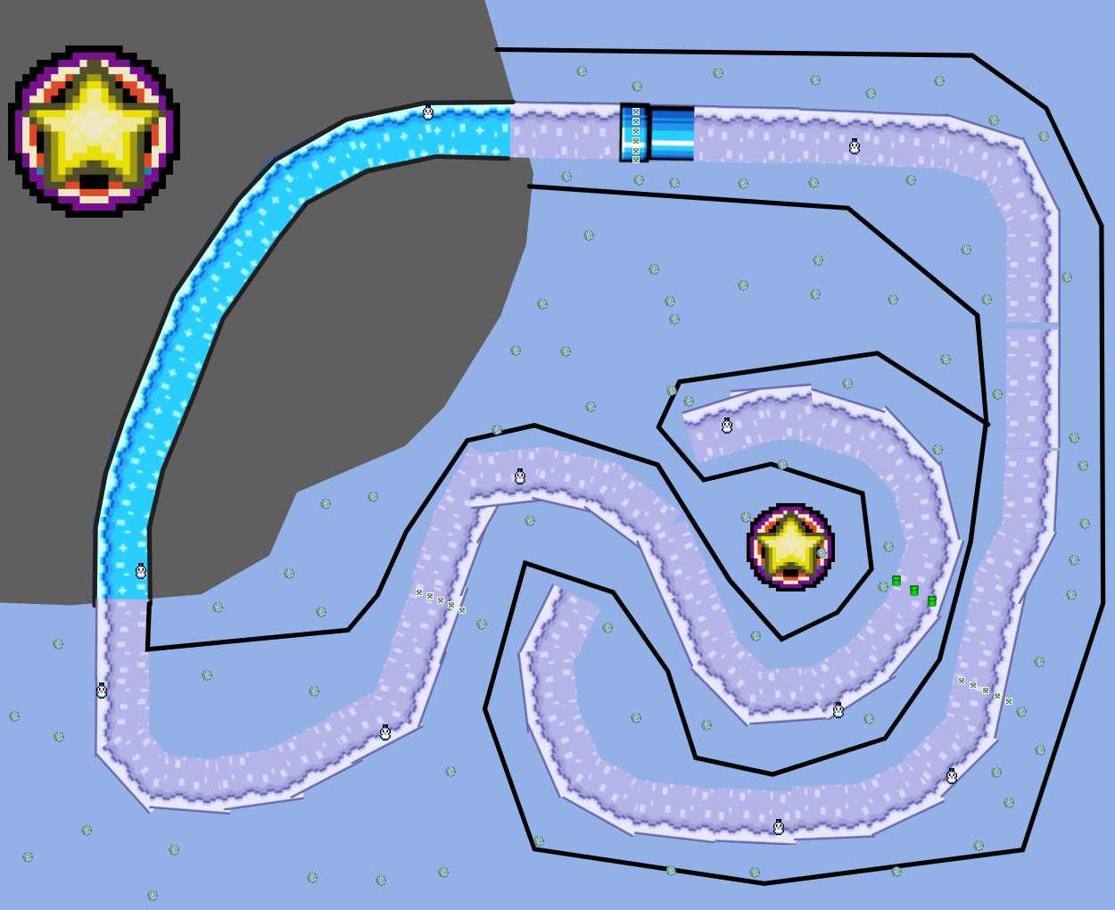 Snow Raceway - Mario Kart PC