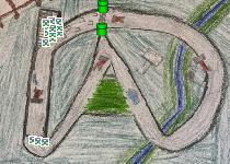 R, rails, no glich but you are massive - Mario Kart PC