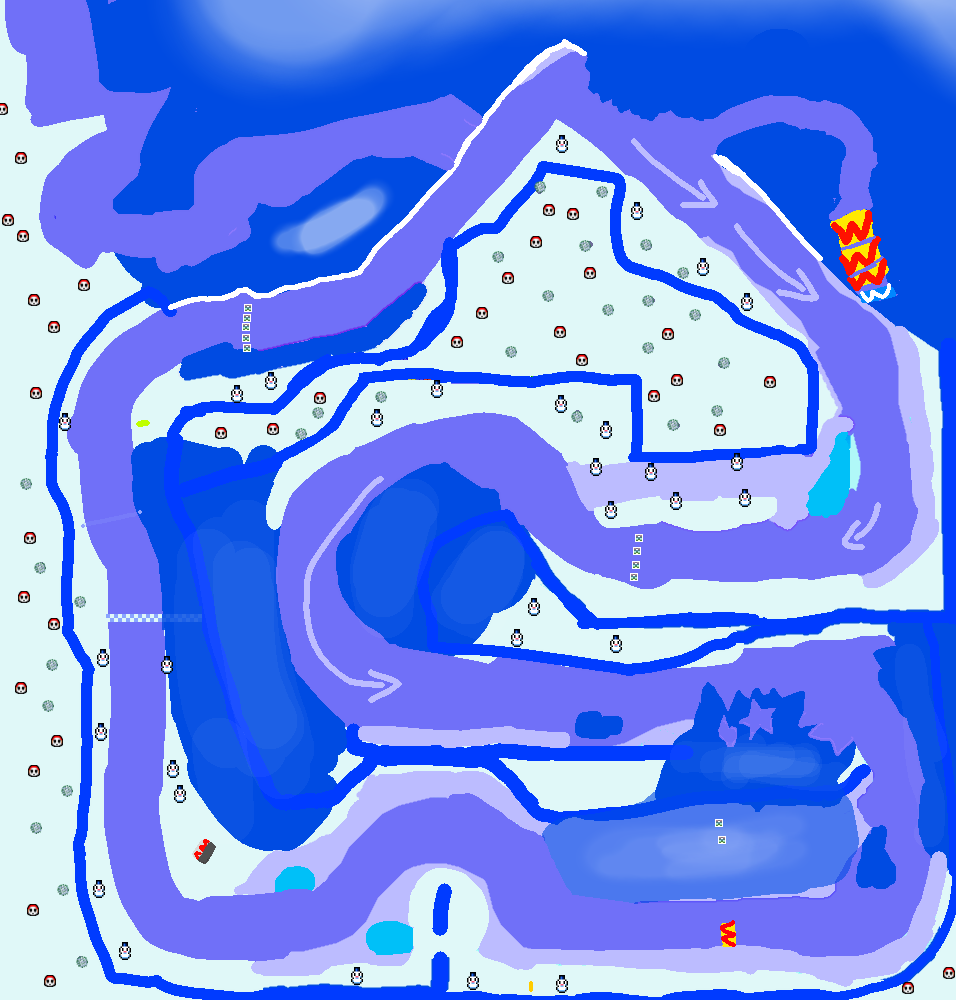 Snow Land - Mario Kart PC
