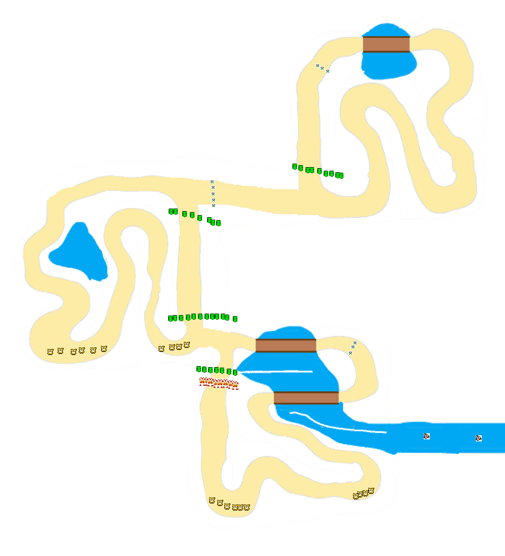 if mkworld have donut plains - Mario Kart PC