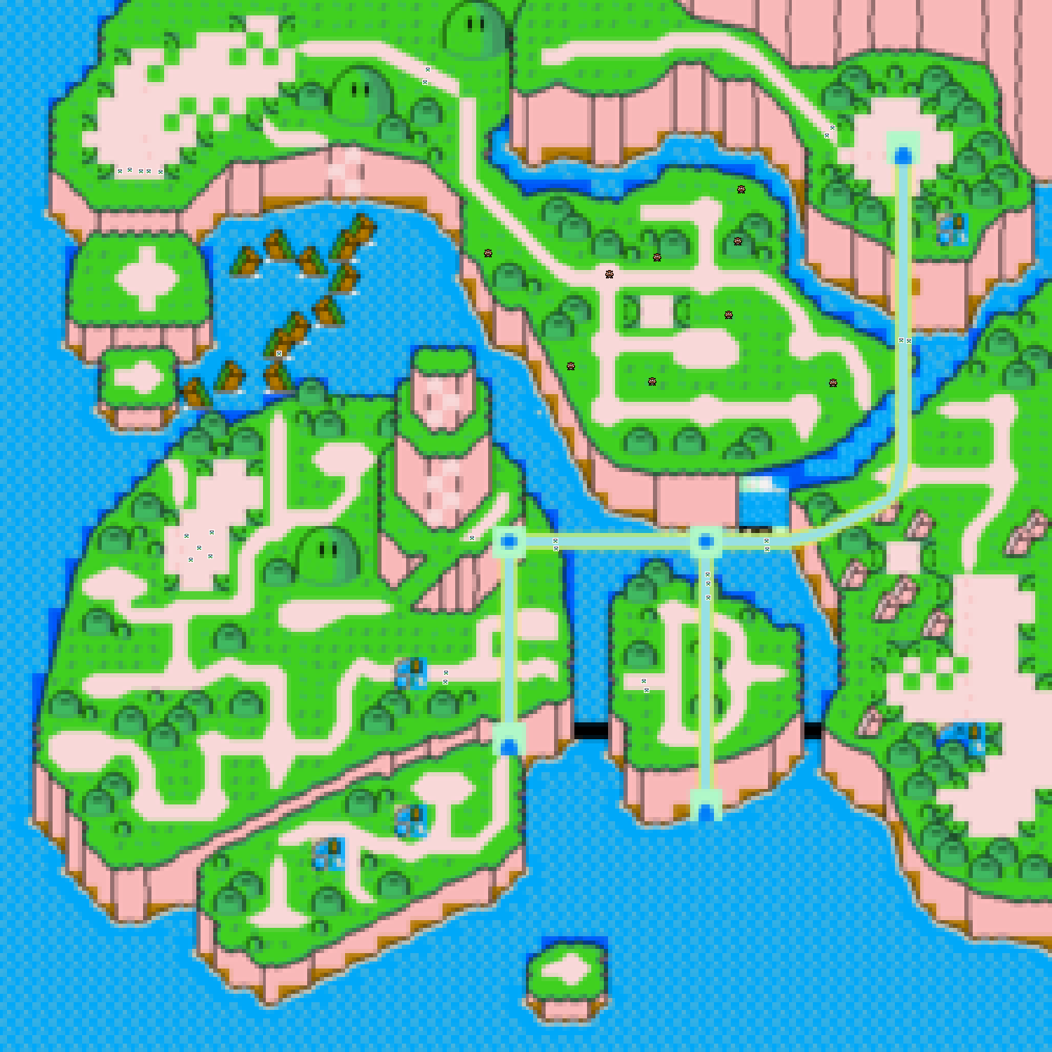Mario's Big Map 1 - Mario Kart PC