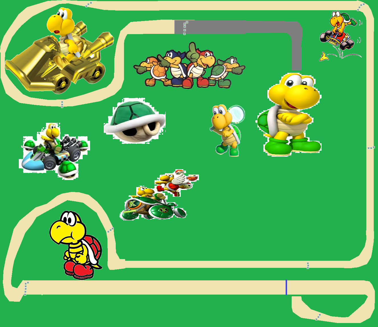 Montange Koopa Mario Kart Pc 4307