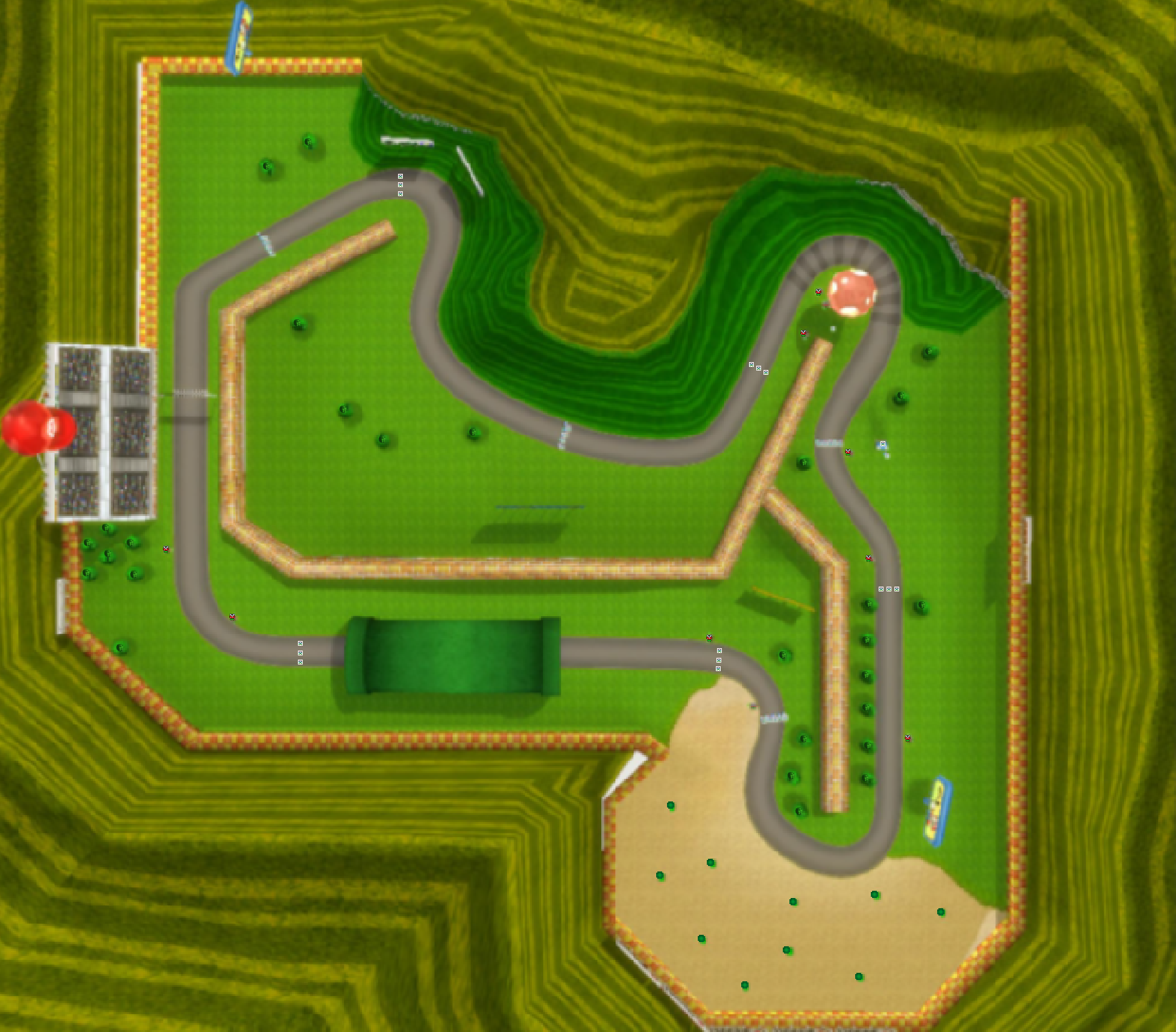 (WII version) Mario Raceway - Mario Kart PC
