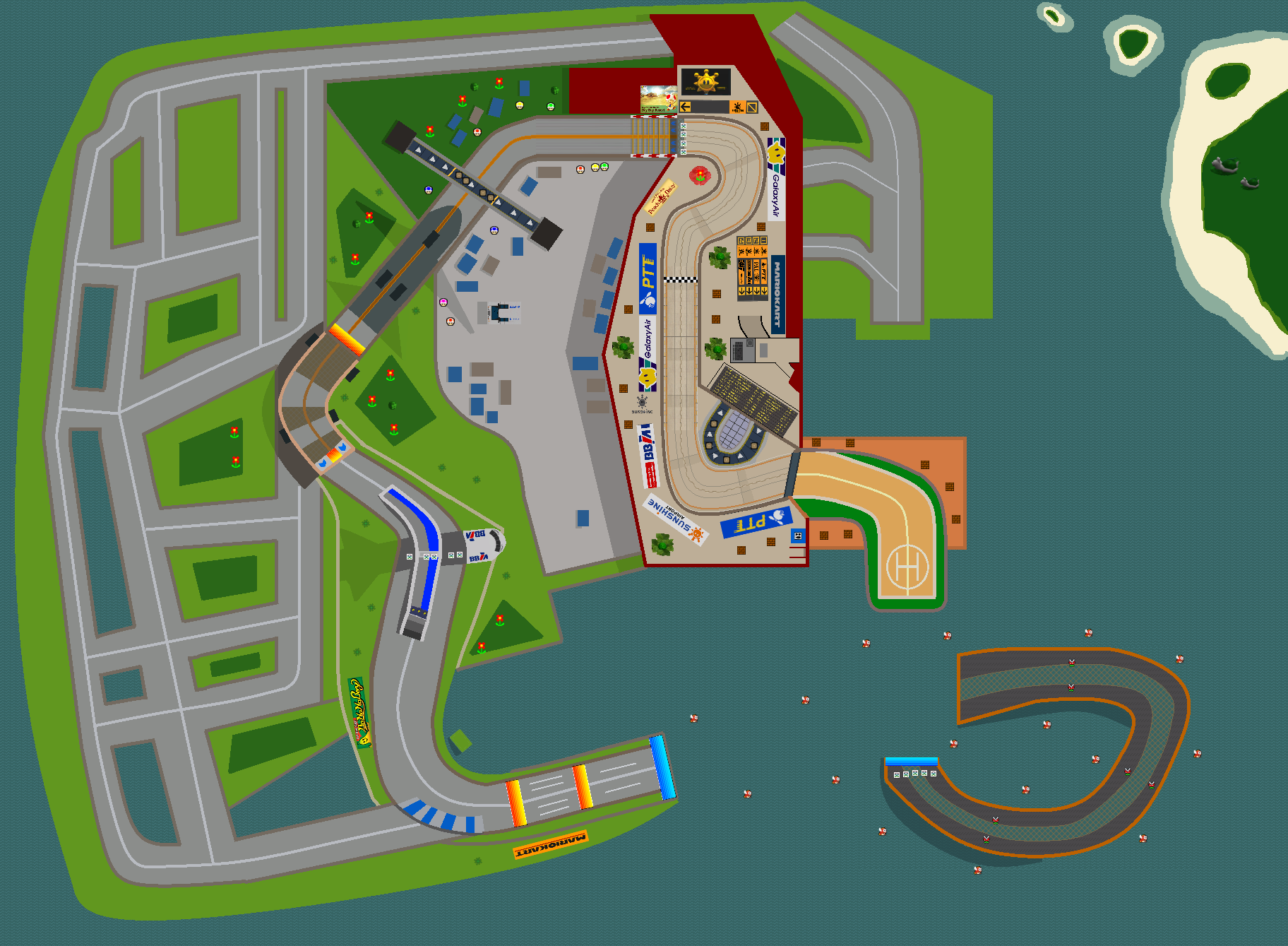 Sunshine Airport Mario Kart PC