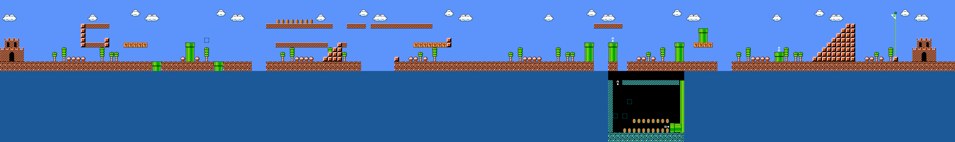 Super Mario Bros. The Lost Levels - W-1-1 - Mario Kart PC