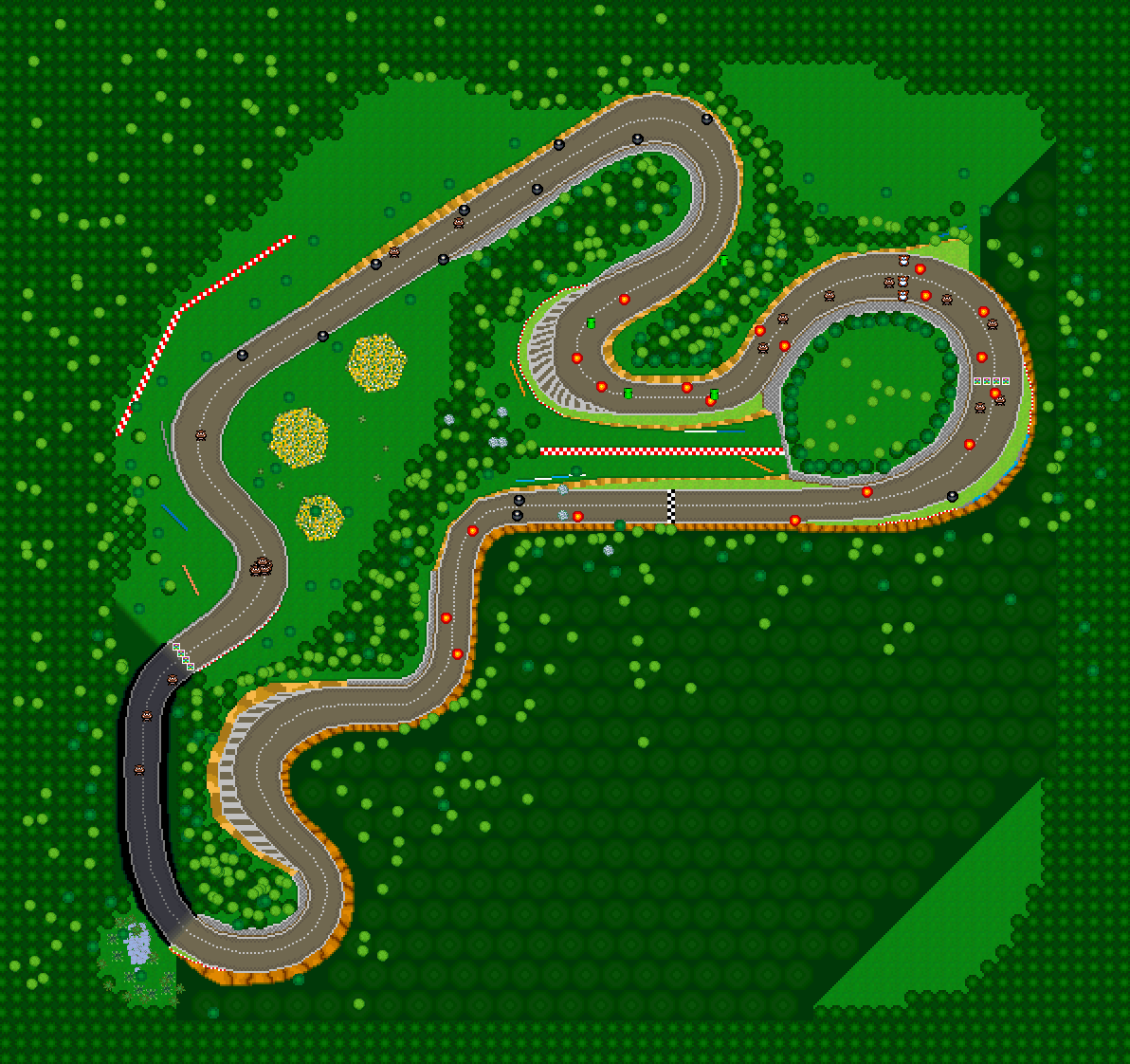 Corniche Champignon - Mario Kart PC