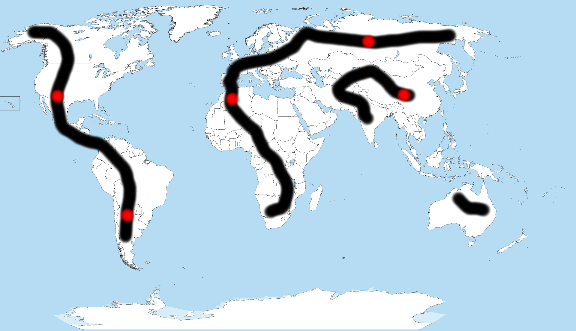world map road - Mario Kart PC