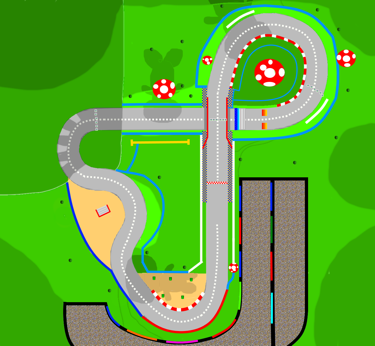 3ds Toad Circuit Mario Kart Pc 3650