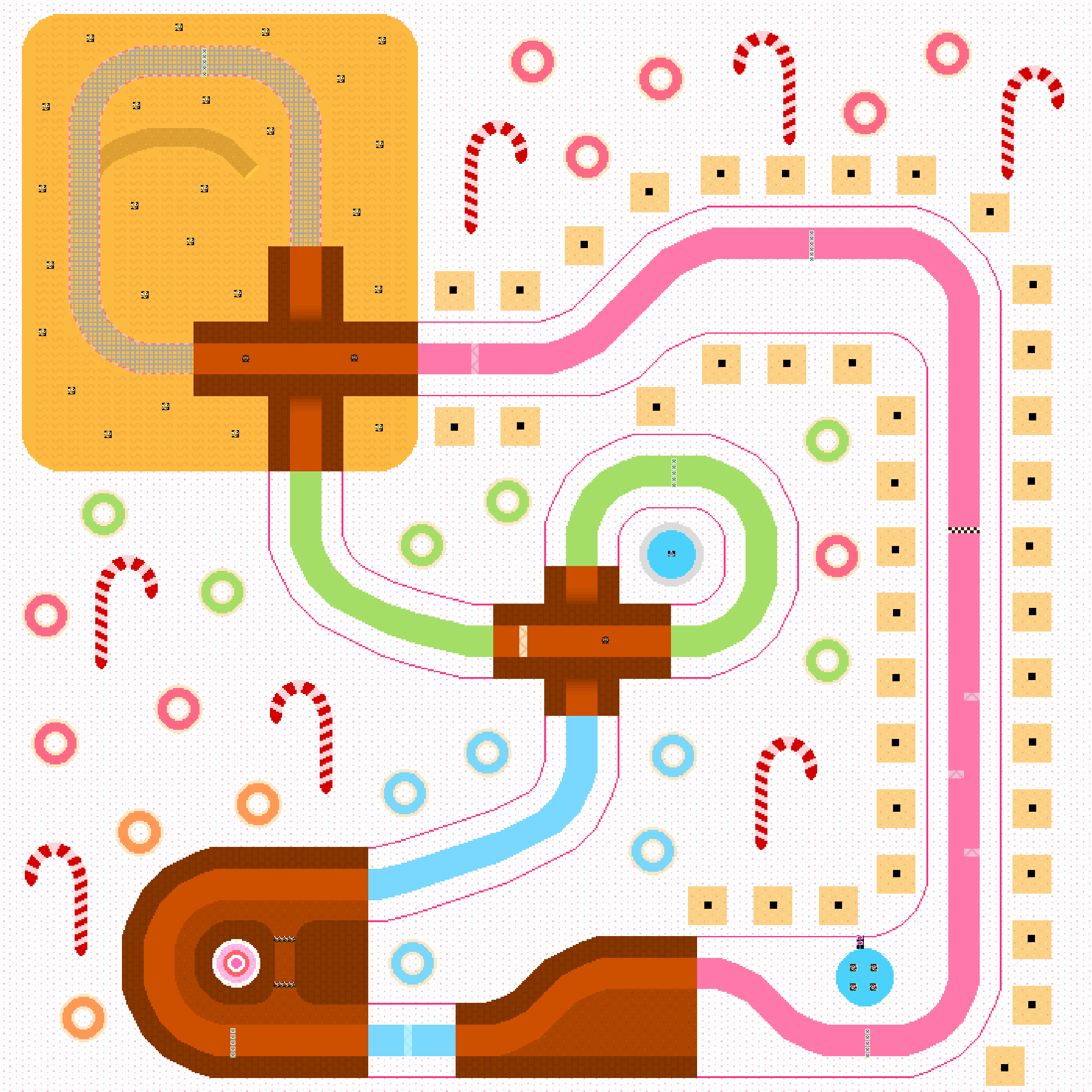 Mario Kart 1 (A) Icecream Candyland - Mario Kart PC