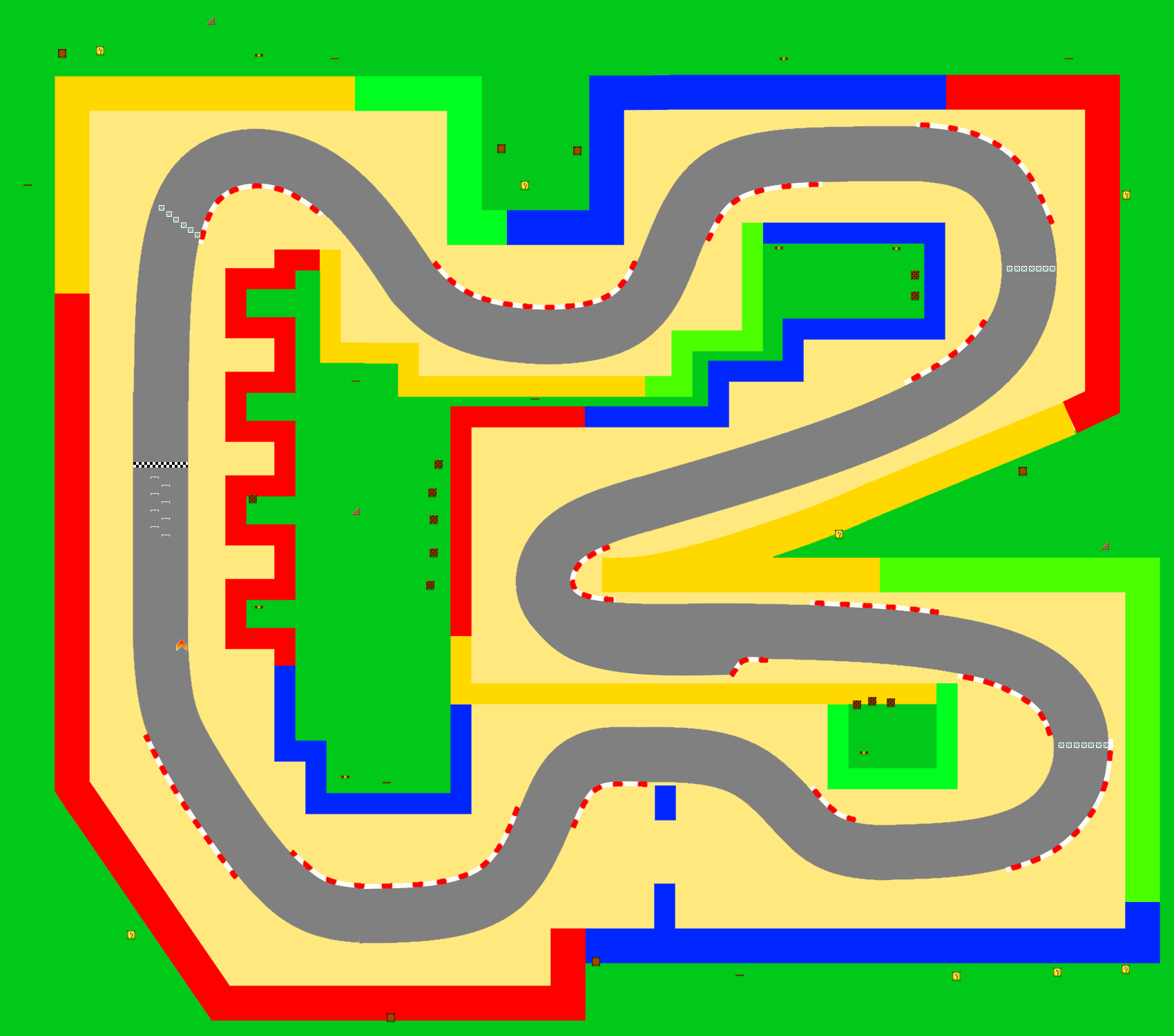 SNES Mario Circuit 3 - Mario Kart PC