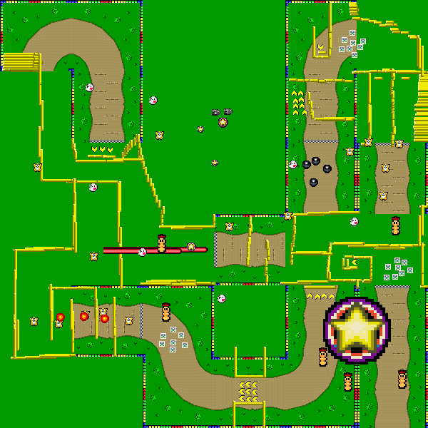 Corrupted SNES Donut Plains 2 - Mario Kart PC