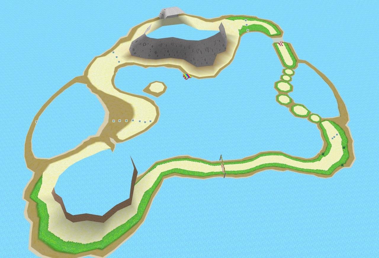 DS Nokonoko Beach - Mario Kart PC