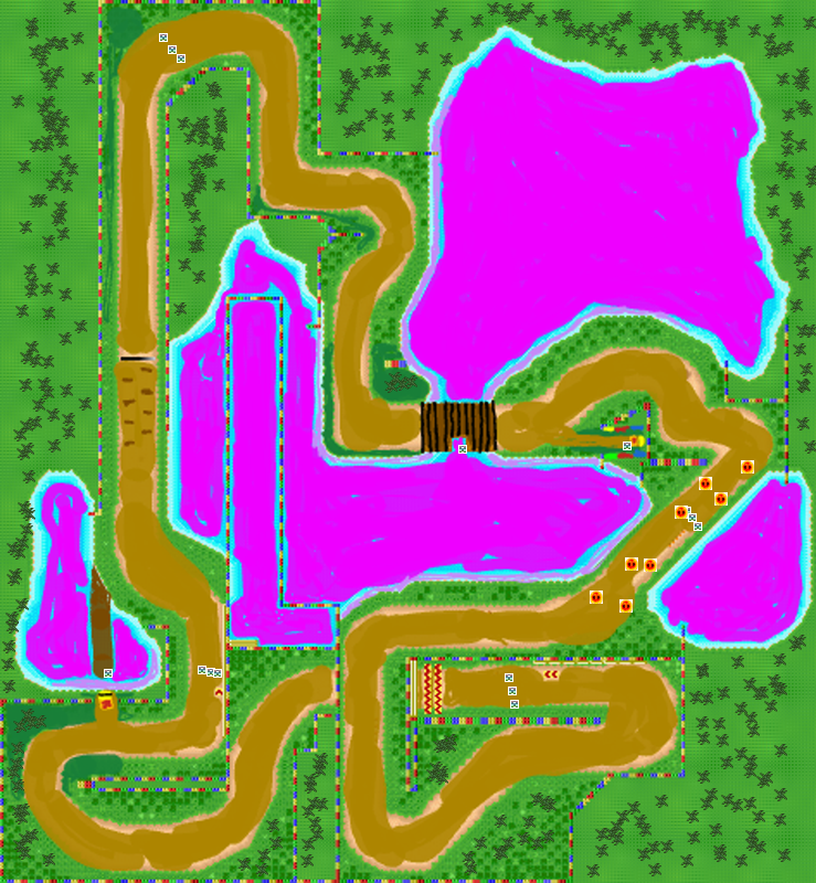 GBA Lakeside Park Sunset - Mario Kart PC